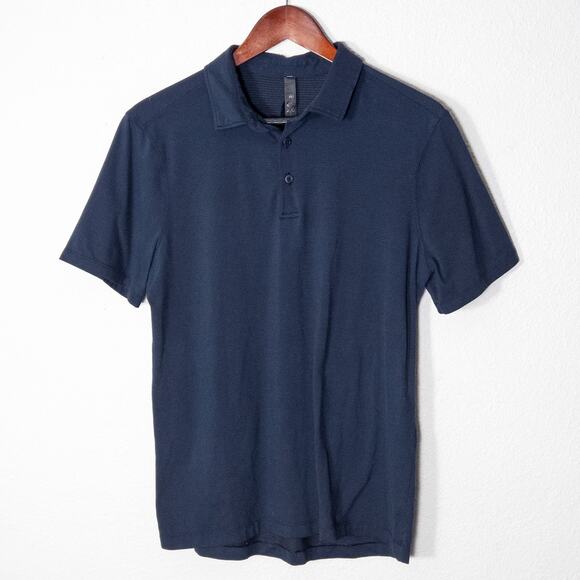 lululemon athletica Other - Lululemon Men’s Polo Shirt Normcore Elevated Basic Navy Performance Knit XS